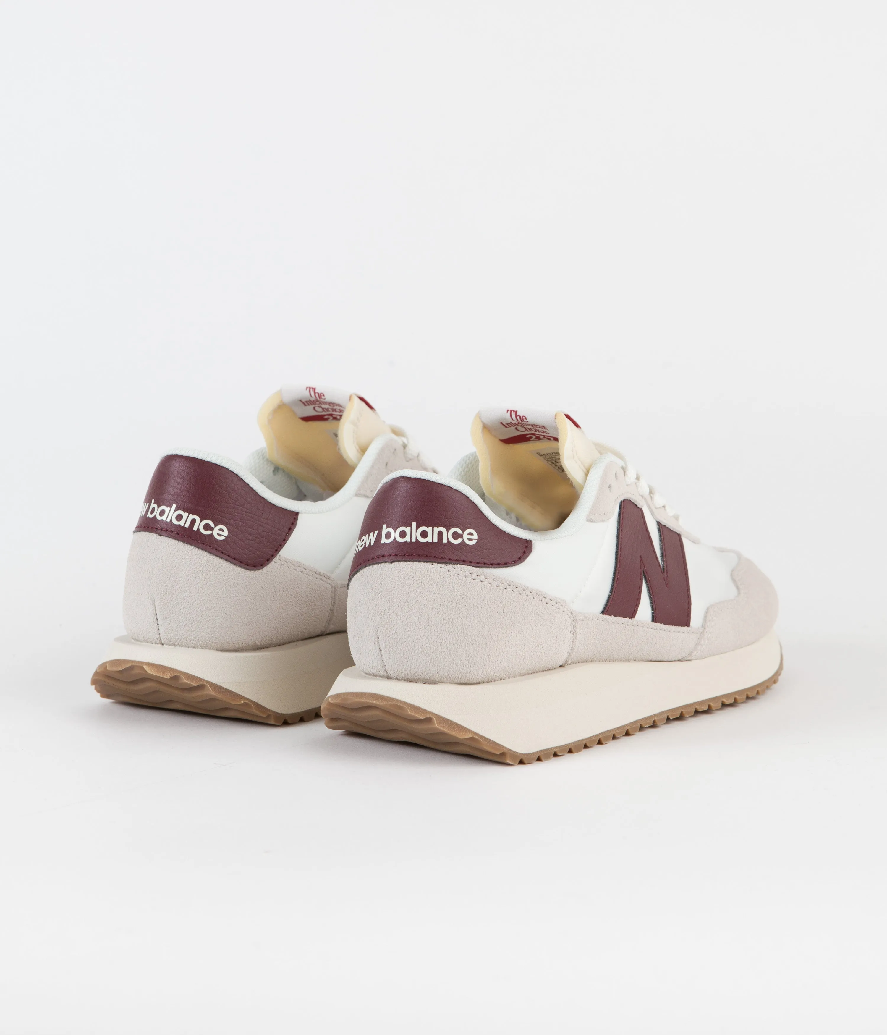 New Balance 237 Shoes - Moonbeam / Burgundy