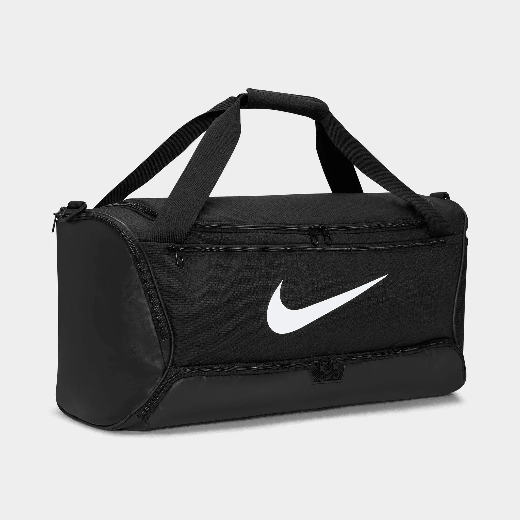 Nike Brasilia 9.5 Training Duffel Bag (Medium, 60L) Black / Black - White