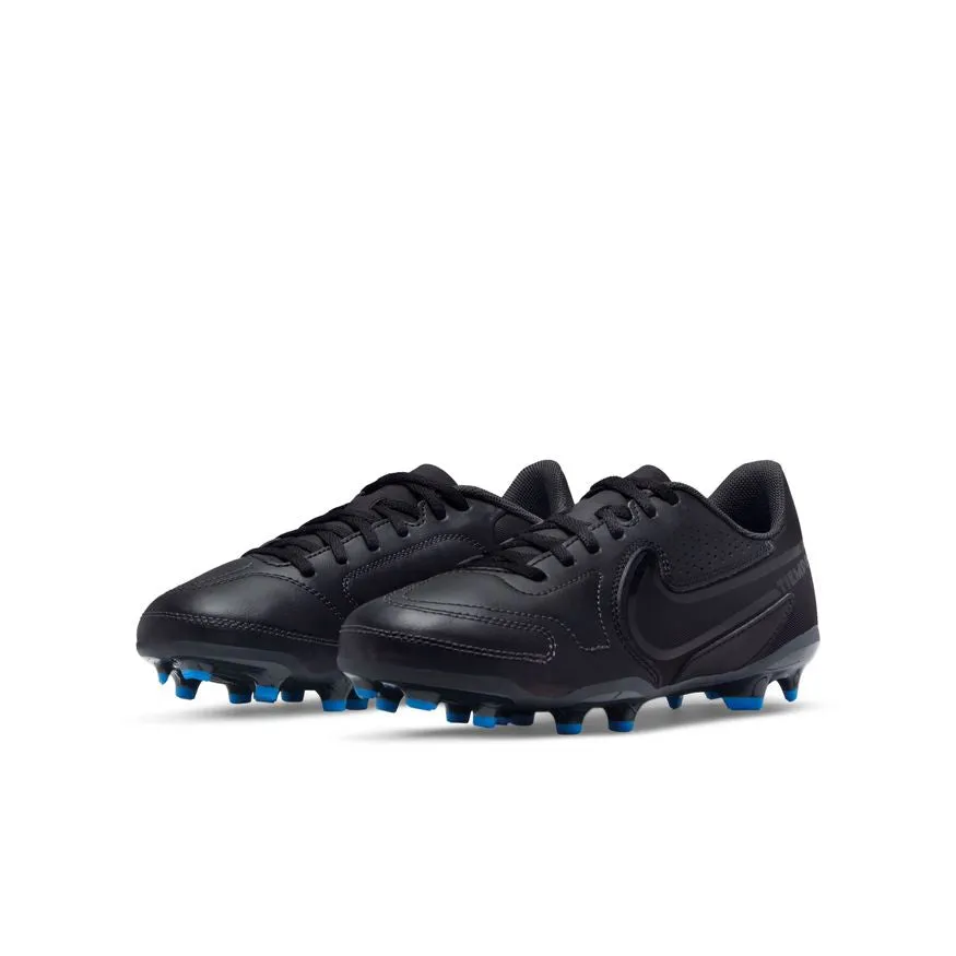 Nike Jr. Tiempo Legend 9 Club MG Little/Big Kids' Multi-Ground Boots - Black/Black