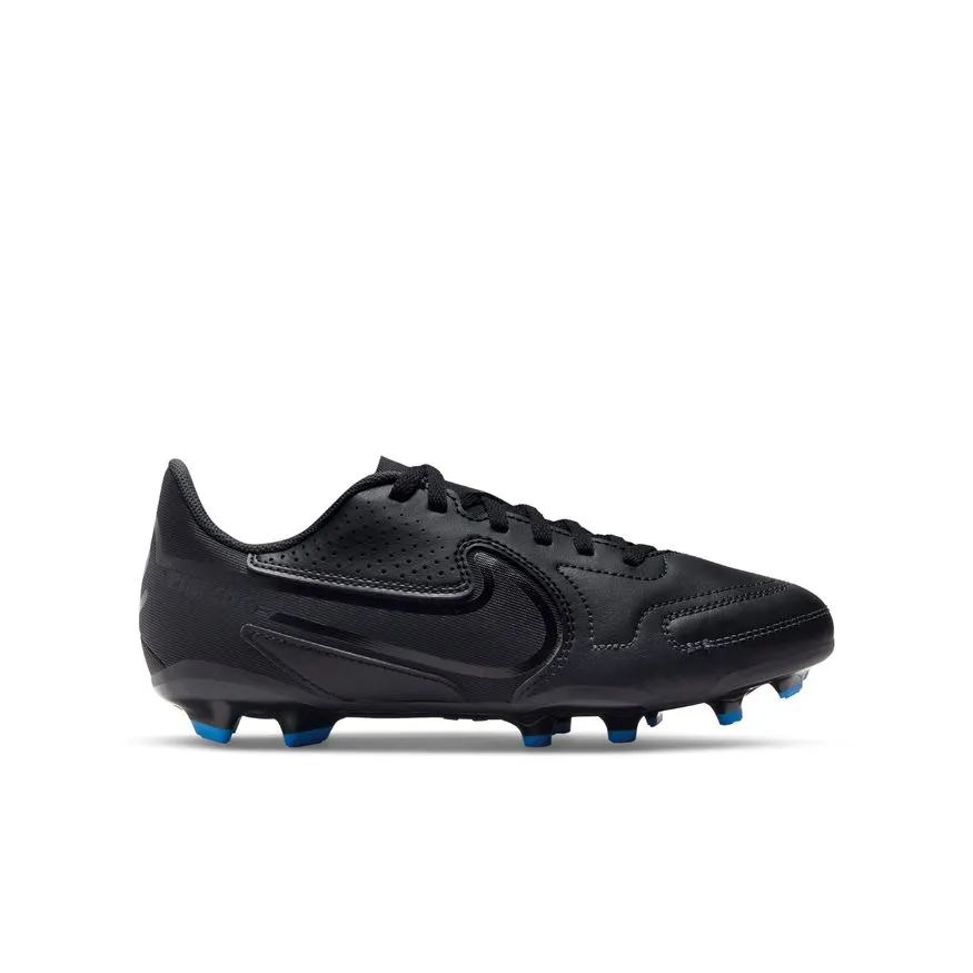 Nike Jr. Tiempo Legend 9 Club MG Little/Big Kids' Multi-Ground Boots - Black/Black