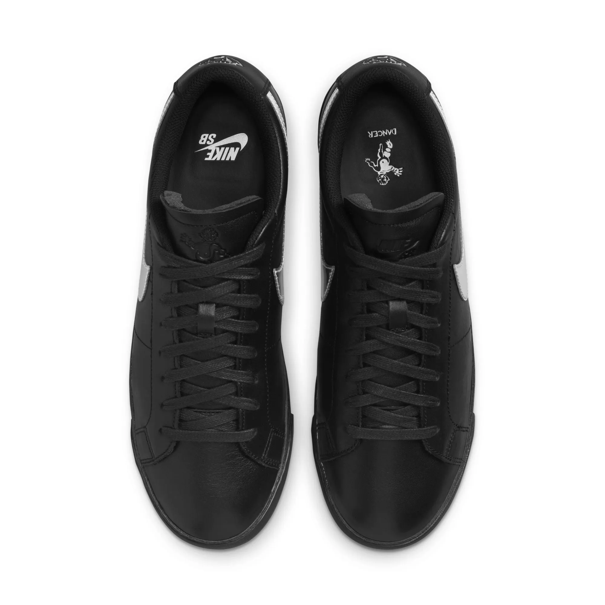 Nike SB Zoom Blazer Low x Dancer Skateboards Black/Metallic Silver