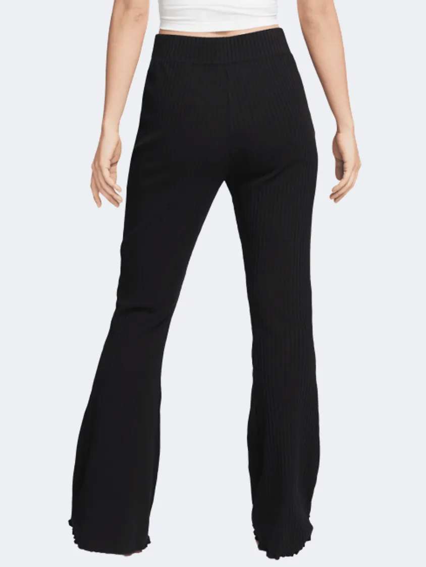 Nike Sportswear High-Waisted Ribbed Women Lifestyle Pant Black