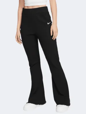 Nike Sportswear High-Waisted Ribbed Women Lifestyle Pant Black