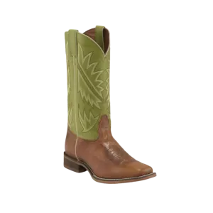 Nocona Men's 13 Go Round Cowboy Green Boots