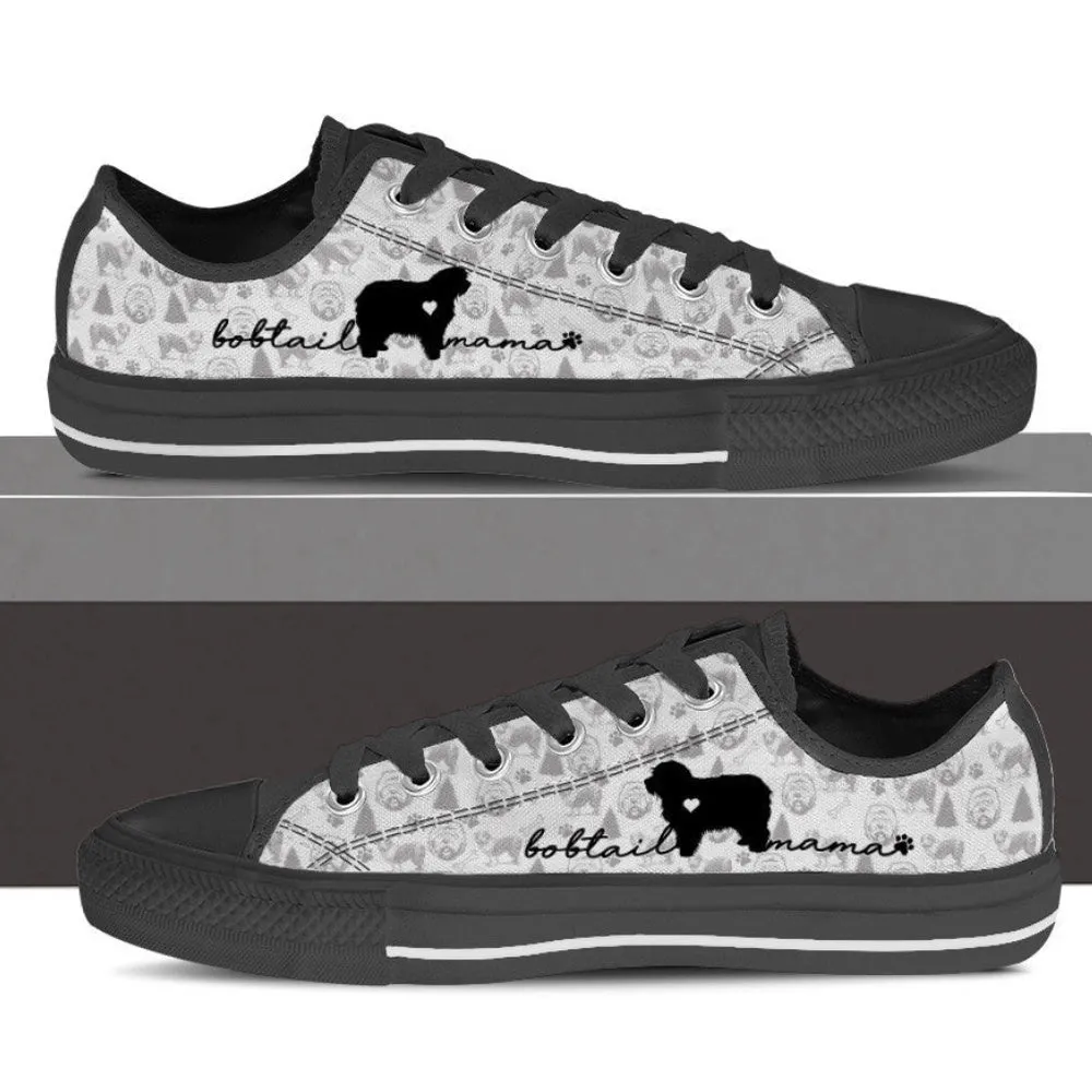 Old English Sheepdog Low Top Shoes Sneaker, Dog Printed Shoes, Canvas Shoes For Men, Women