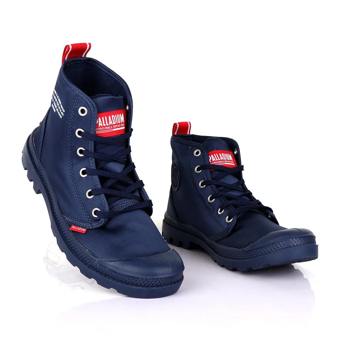 Palladium Dare Night Navyblue with Red Strap Boots