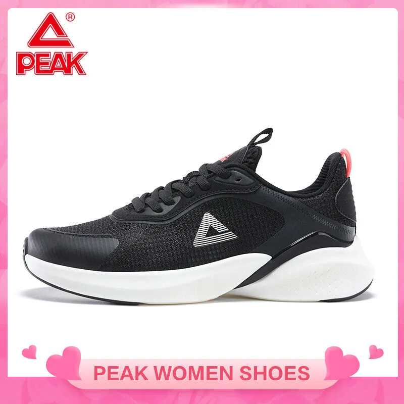 PEAK Women Ultralight 002 Casual Non-slip Wearable Lightweight Mesh Breathable Sneakers Shoes Sport Running Shoes for Women Ultralight series EW12528H