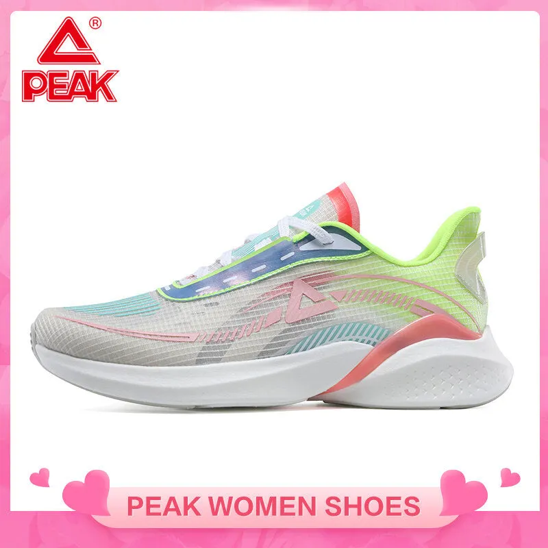 PEAK Women Ultralight 002 Casual Non-slip Wearable Lightweight Mesh Breathable Sneakers Shoes Sport Running Shoes for Women Ultralight series EW12528H