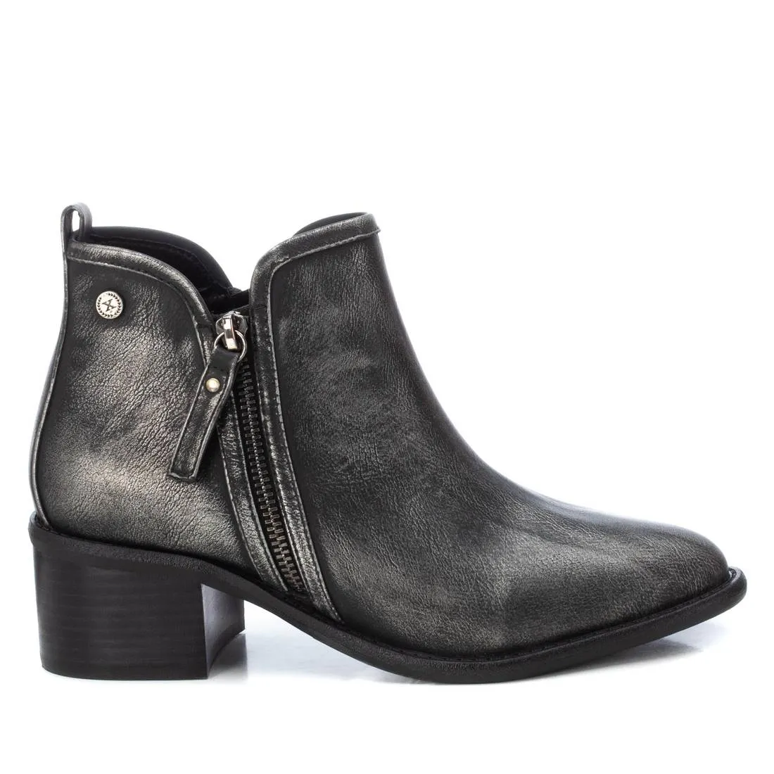 Pewter finished ankle boot by xti