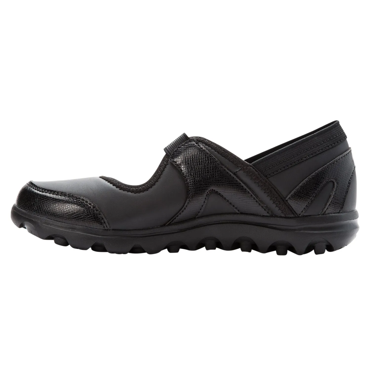 Propet Women Diabetic Mary Jane Shoes - Onalee WAA003P - All Black Smooth