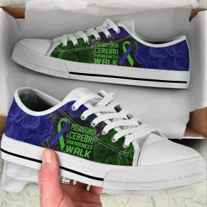 Pseudotumor Cerebri Shoes Awareness Walk Low Top Shoes, Best Canvas Shoes, Low Top Sneaker