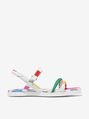 Pucci Girls Marmo Print Sandals in Multicolour