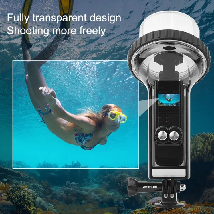 PULUZ 60m Underwater Waterproof Housing Diving Case Cover for DJI Osmo Pocket 2(Black)