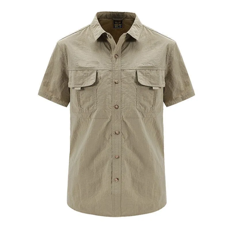 QUICK DRYING BREATHABLE WATERPROOF SHIRT BUTTON DOWN TOP