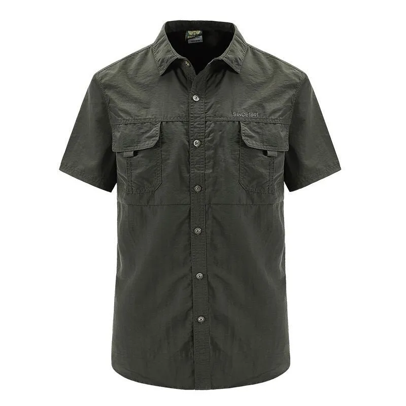 QUICK DRYING BREATHABLE WATERPROOF SHIRT BUTTON DOWN TOP