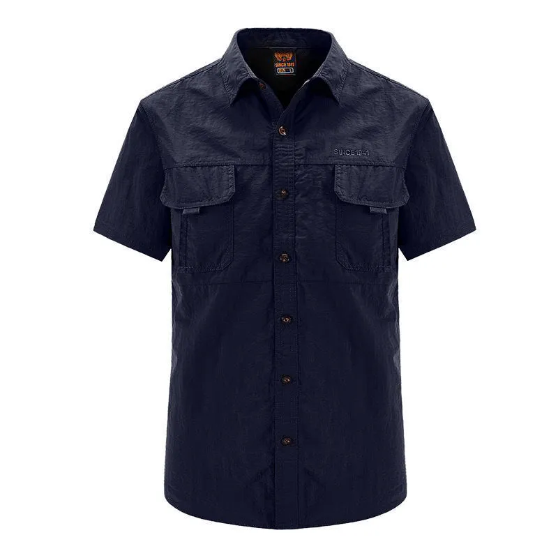 QUICK DRYING BREATHABLE WATERPROOF SHIRT BUTTON DOWN TOP