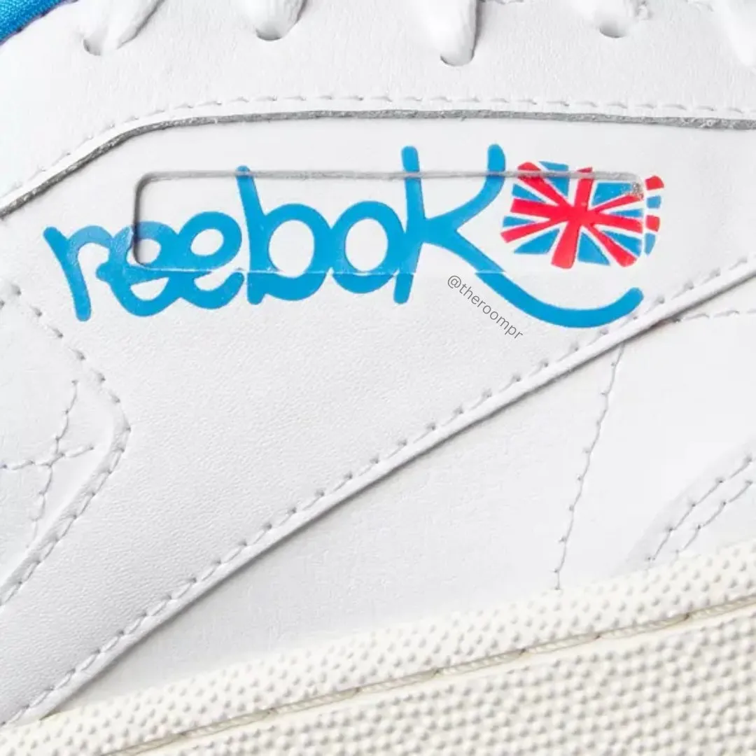 Reebok "Club C 85" Shoes - Ftwr White / Chalk / Kinetic Blue