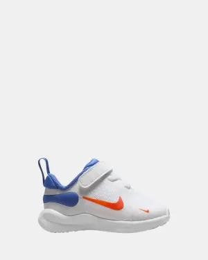 Revolution 7 Infant White/Team Orange/Blue