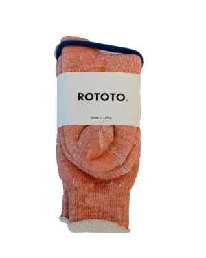 ROTOTO Double Face Crew Socks Orange