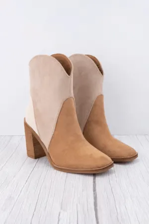 Sadie Tri-Tone Bootie with Square Toe