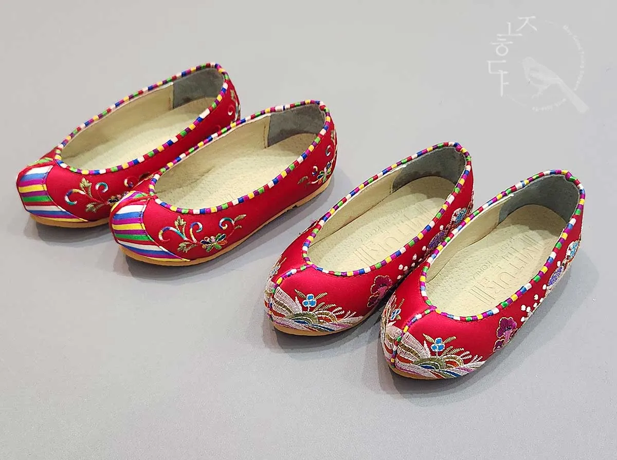 Saekdong Flower Baby Girl Hanbok Shoes