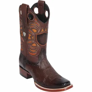 Smooth Ostrich Rodeo Toe Western Boots