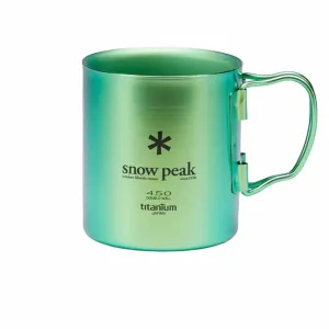 Snow Peak Ti-Single Wall 450 Cup (Ocean Green)