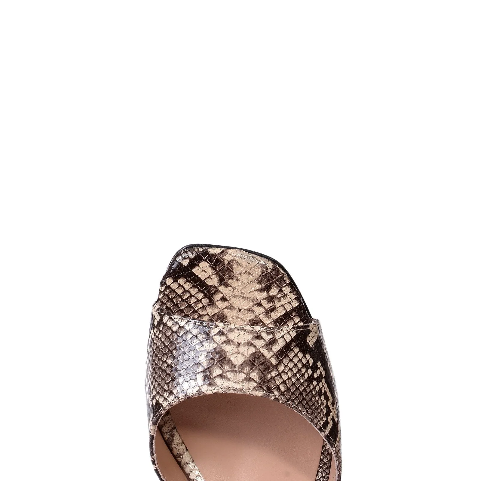 Sophia Snake Print Leather Sandals