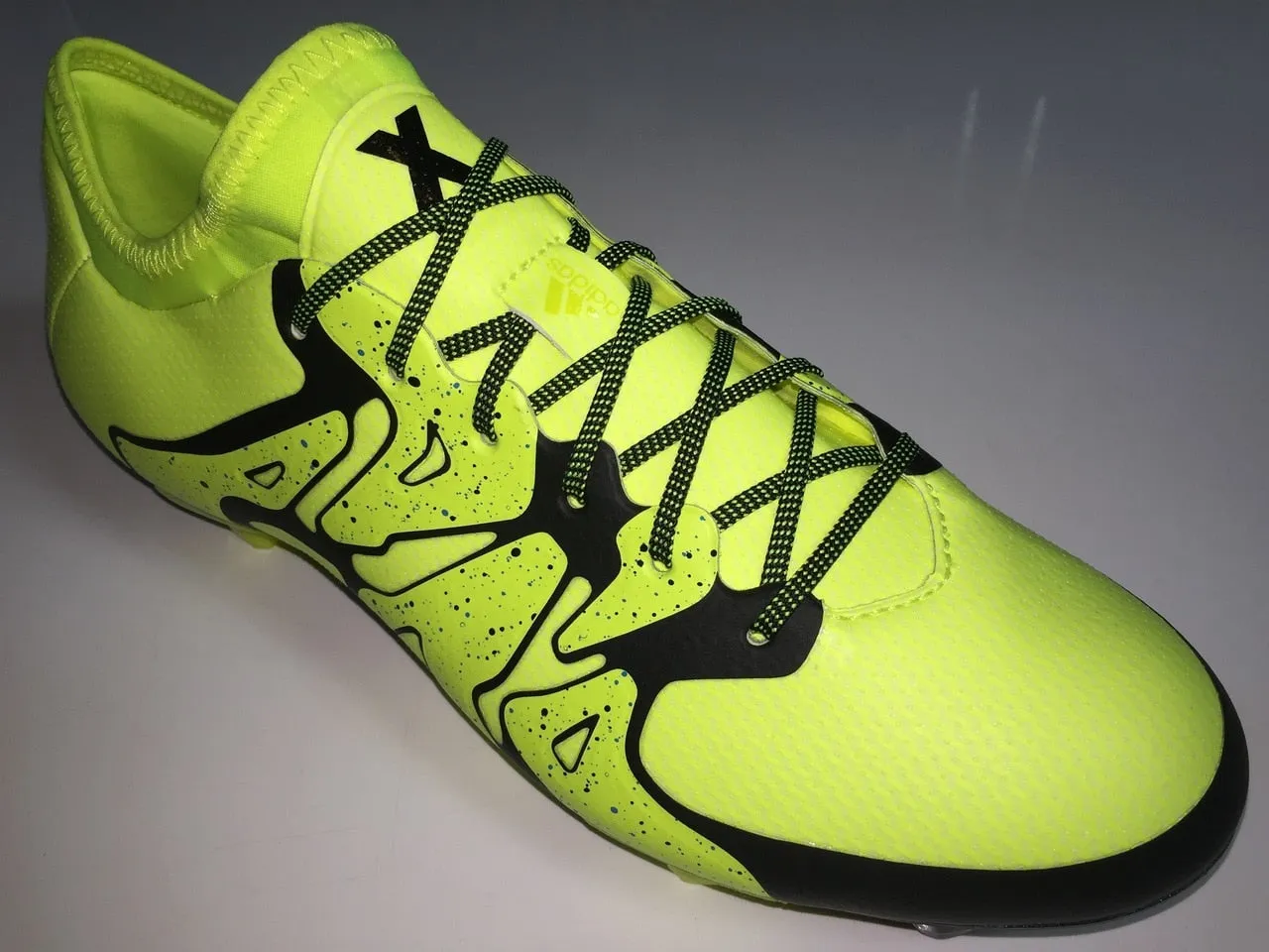 SR4U Laces Neon Yellow/Black Speckled Premium