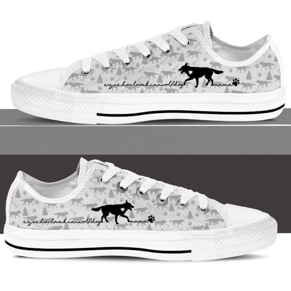 Stylish Saarloos Wolfdog Low Top Sneakers For Your Trendy Wardrobe, Dog Printed Shoes, Canvas Shoes For Men, Women