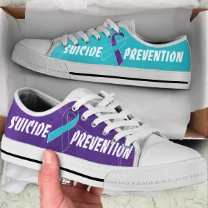 Suicide Prevention Shoes 2 Color Low Top Shoes , Low Top Sneaker, Low Top Canvas Shoes