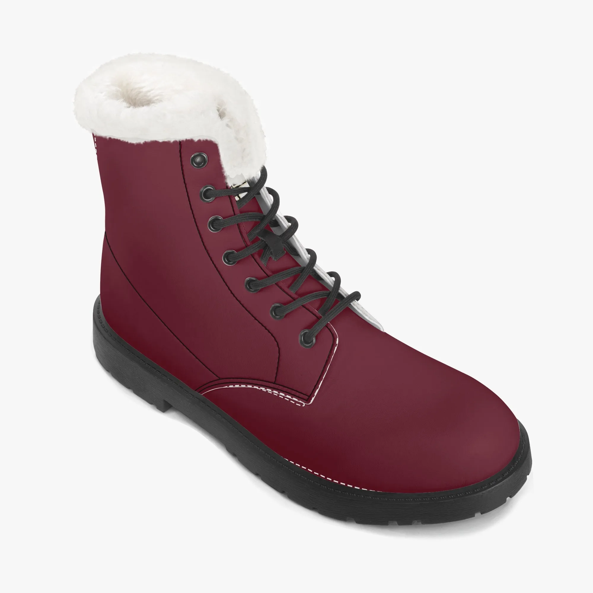 TREADZ Faux Fur Leather Boots