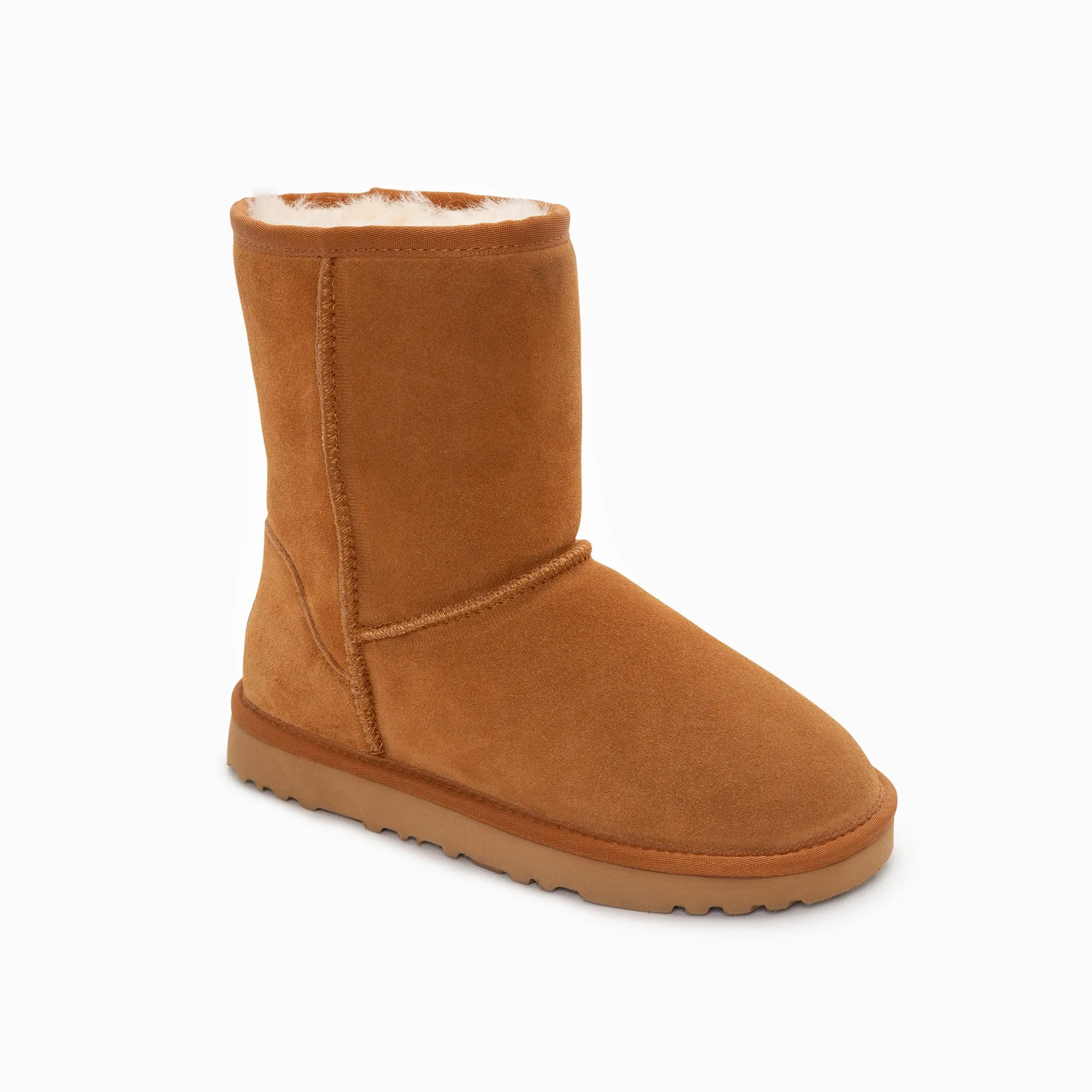 Ugg Boots Genuine Australian Sheepskin Unisex Short Classic Suede (Large Size) (Unisex Cow Suede)