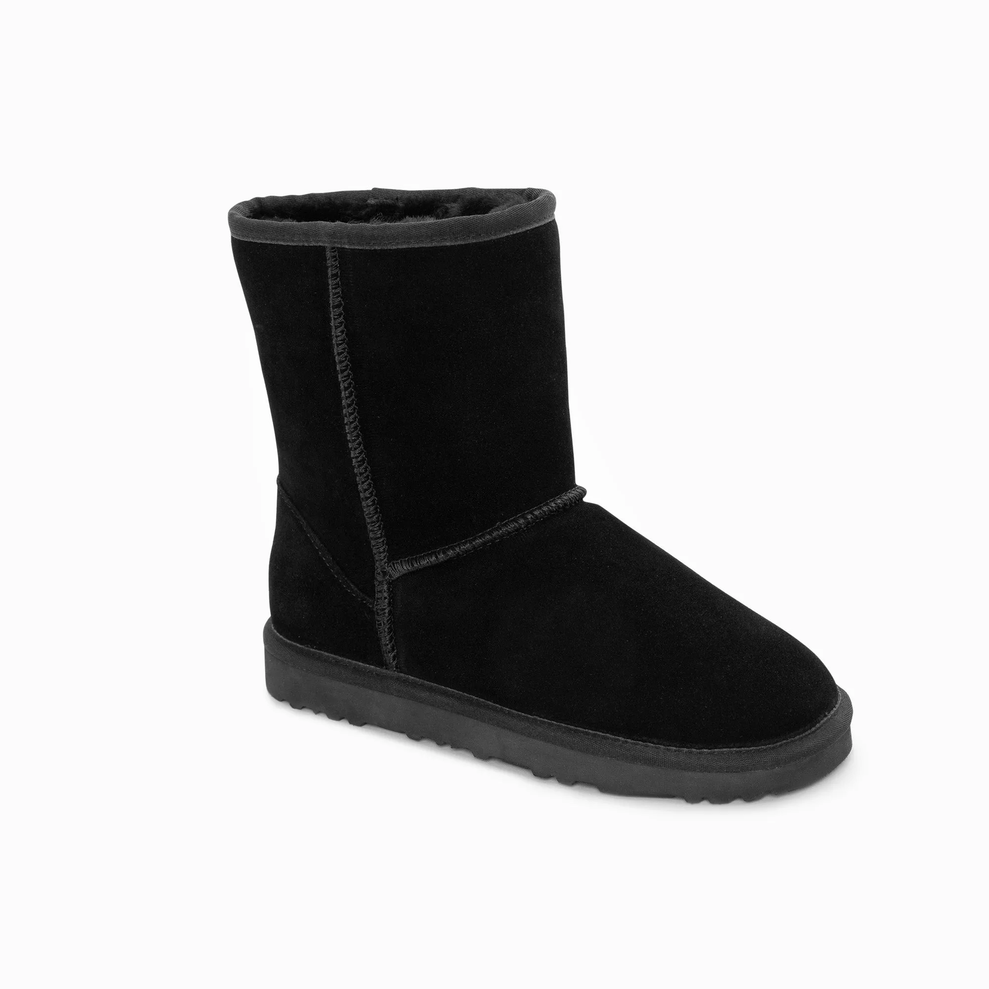 Ugg Boots Genuine Australian Sheepskin Unisex Short Classic Suede (Large Size) (Unisex Cow Suede)