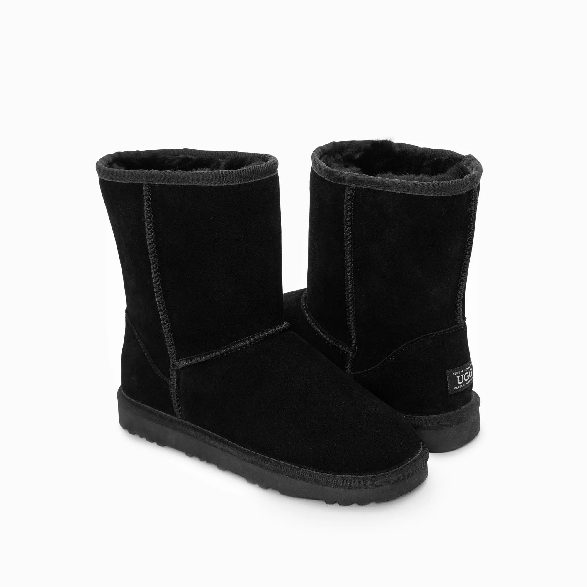 Ugg Boots Genuine Australian Sheepskin Unisex Short Classic Suede (Large Size) (Unisex Cow Suede)