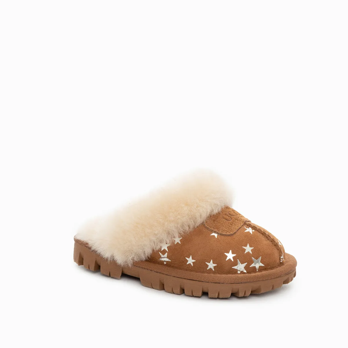 Ugg Kids Coquette Slippers With Star Print