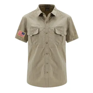 USA DRYING BREATHABLE WATERPROOF SHIRT BUTTON DOWN TOP