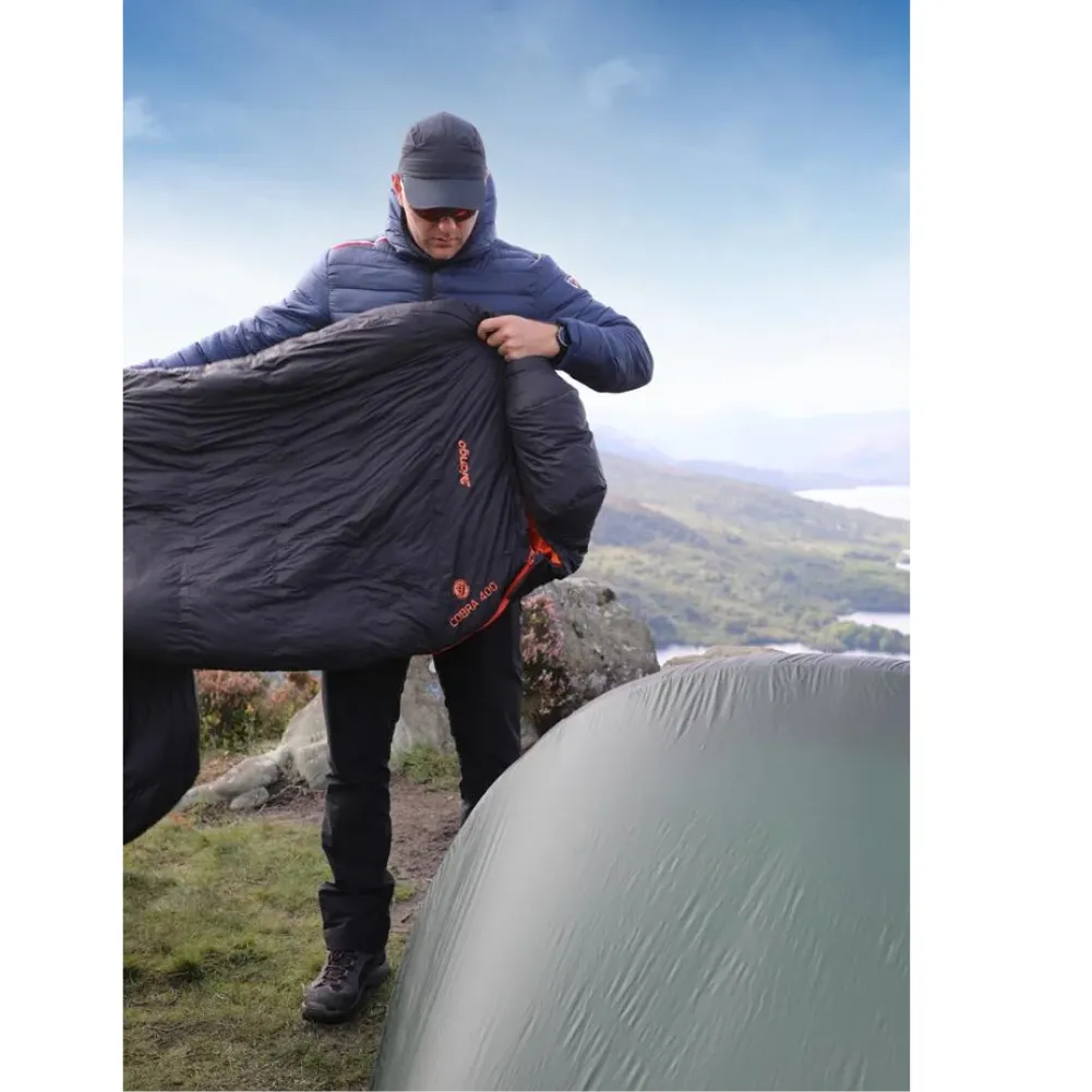 Vango Cobra 400 Down Filled Sleeping Bag (Anthracite)