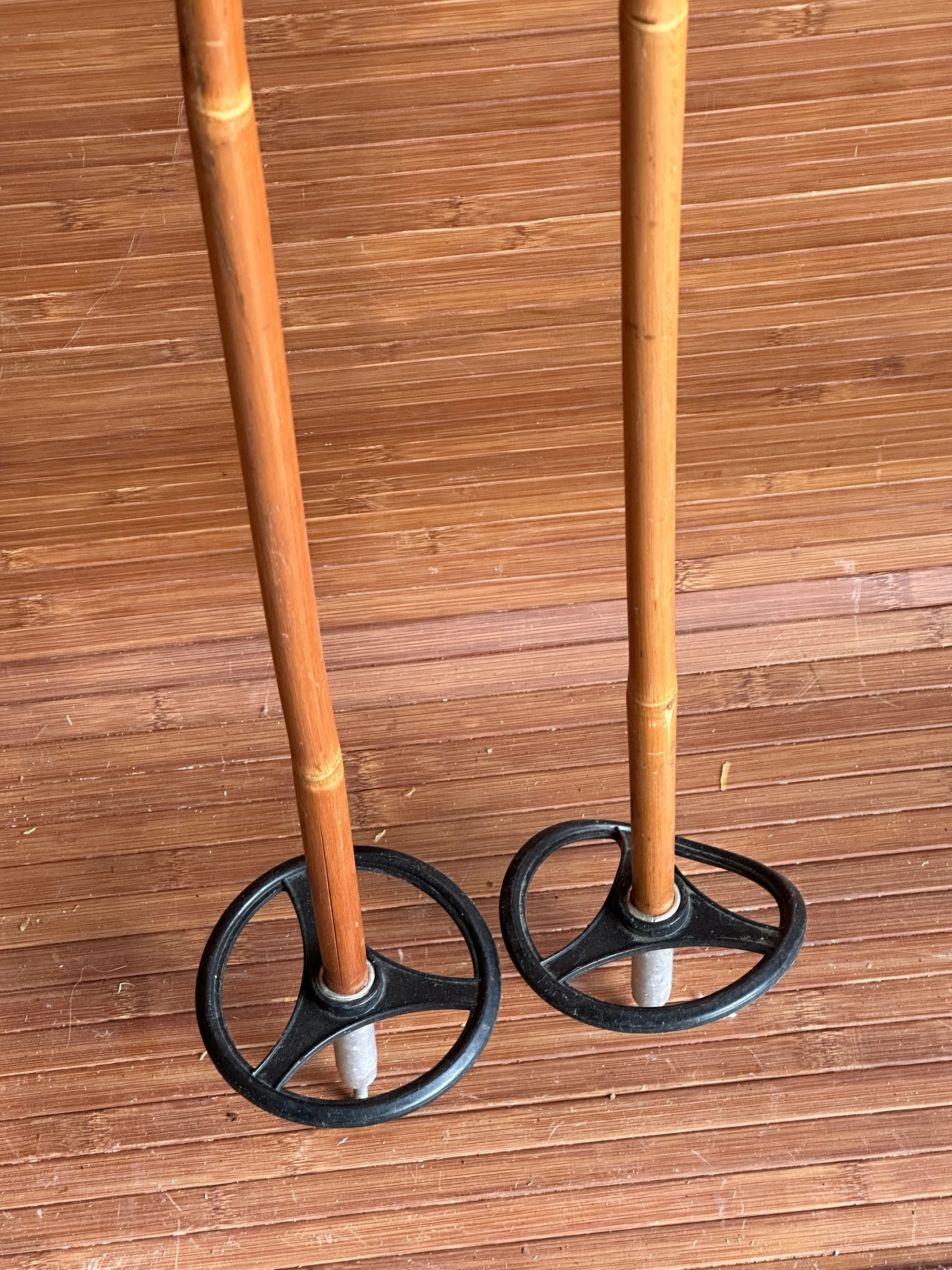 Vintage Bamboo Ski Poles