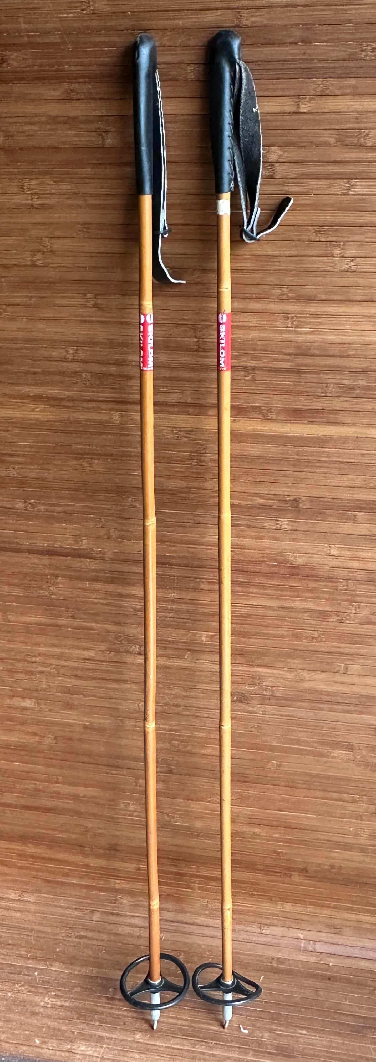 Vintage Bamboo Ski Poles