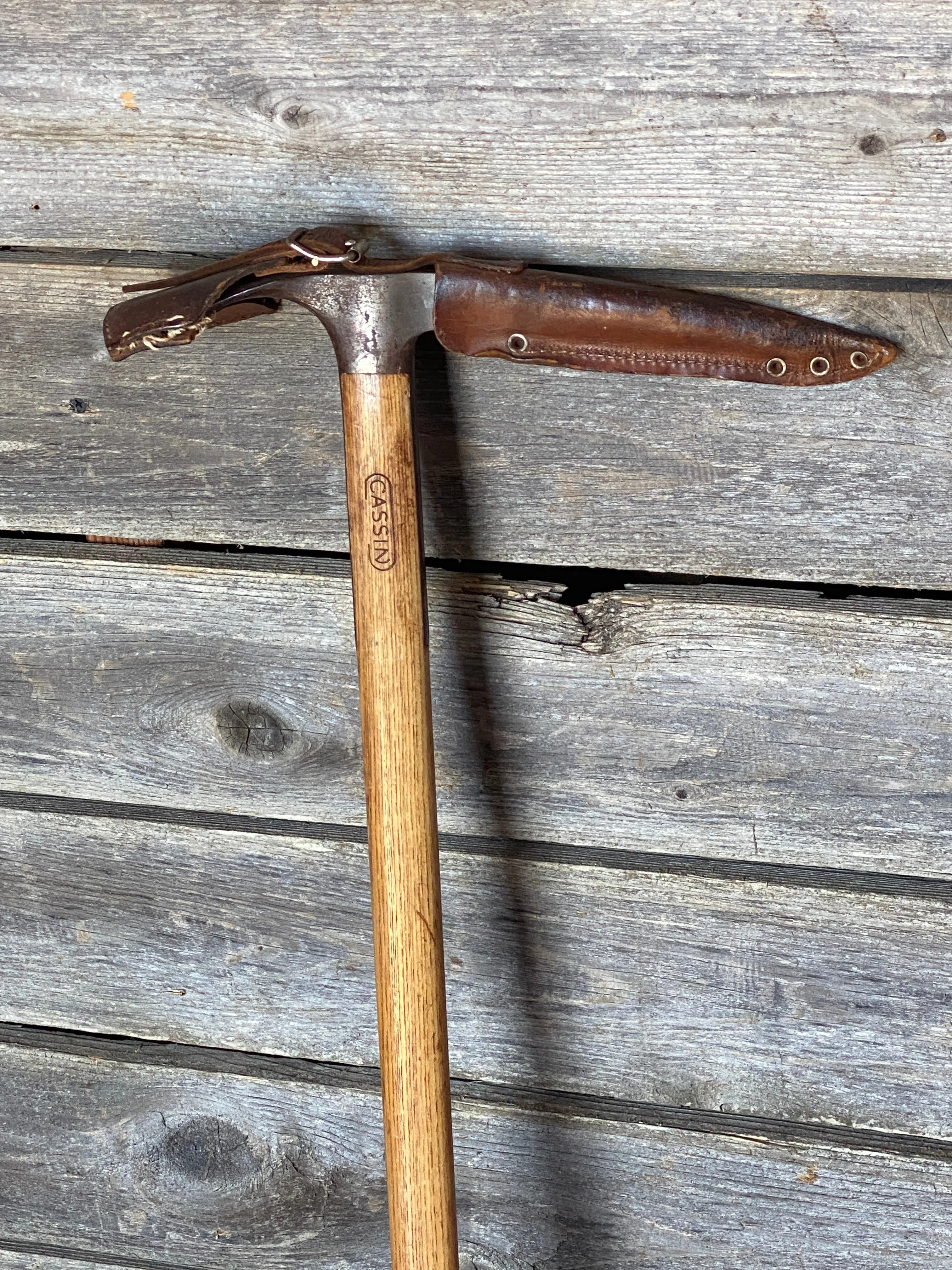 Vintage Cassin Wooden Ice Axe