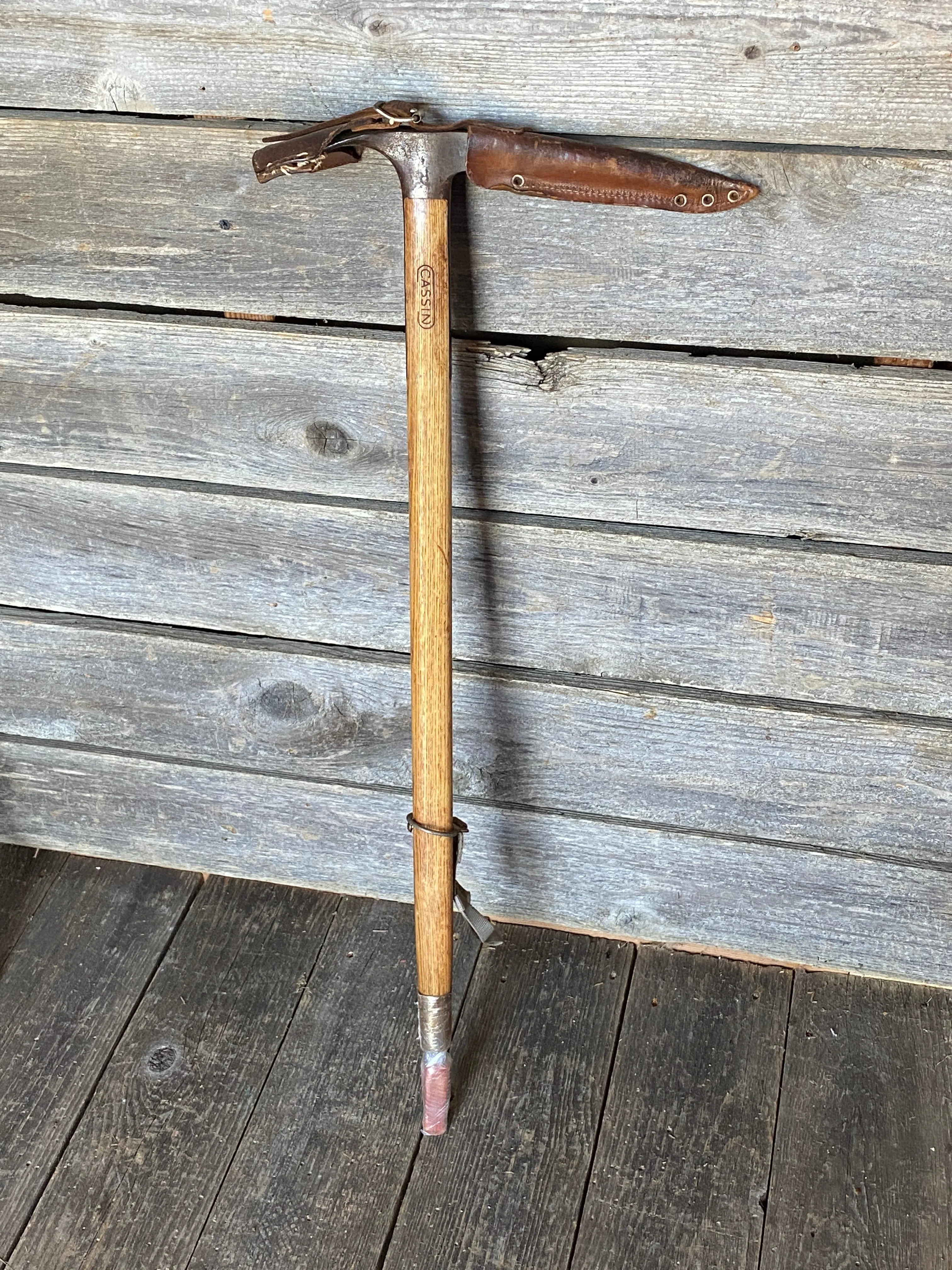 Vintage Cassin Wooden Ice Axe