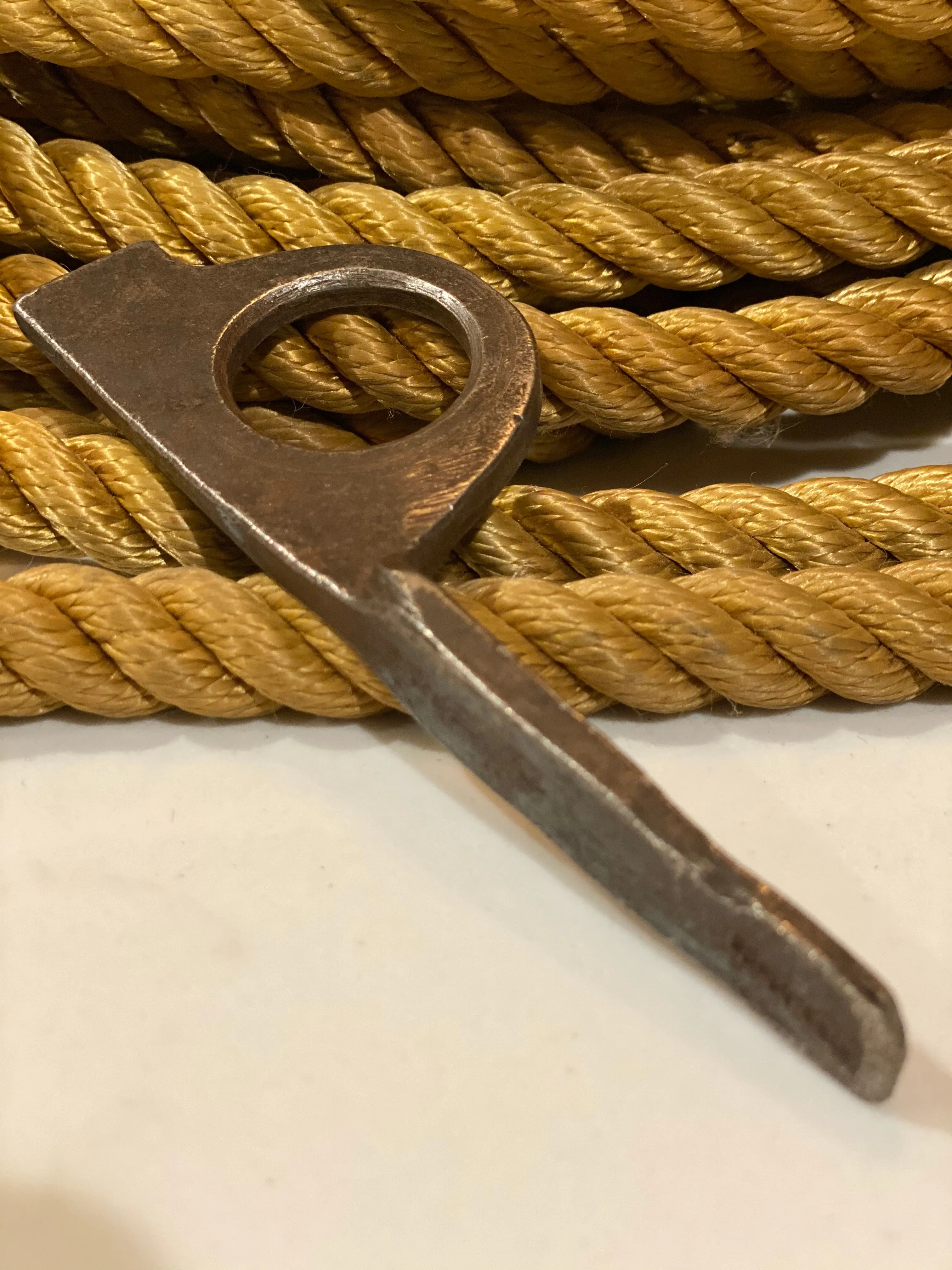 Vintage Climbing Piton - Swiss Single Ring