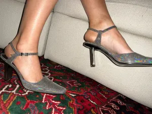 Vintage DKNY Disco Snake Heels