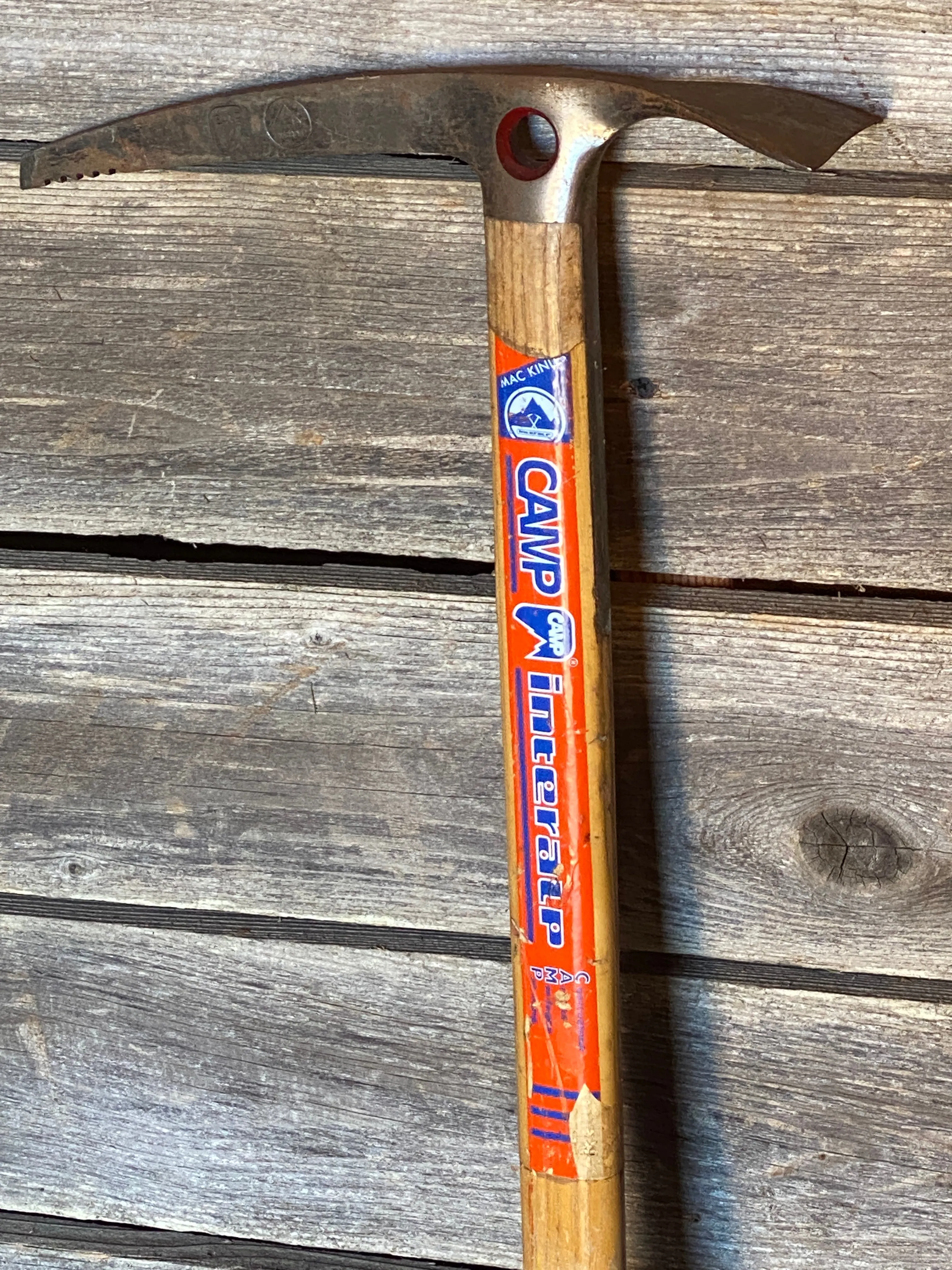 Vintage Italian Wooden Ice Axe - Camp Interalp