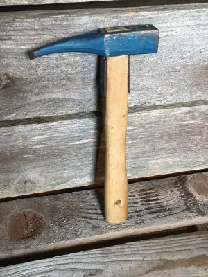 Vintage Rock Climbing Piton Hammer- Blue