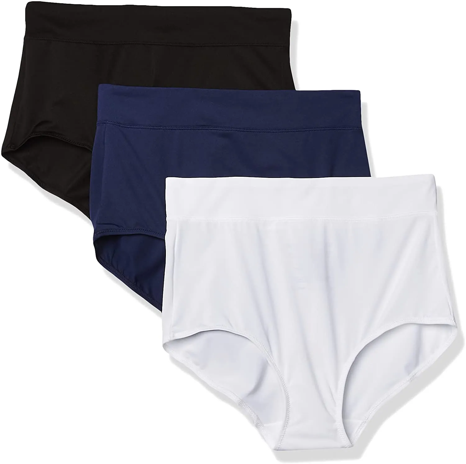 Warner's Women's Blissful Benefits No Muffin Top 3 Pack Brief Panty