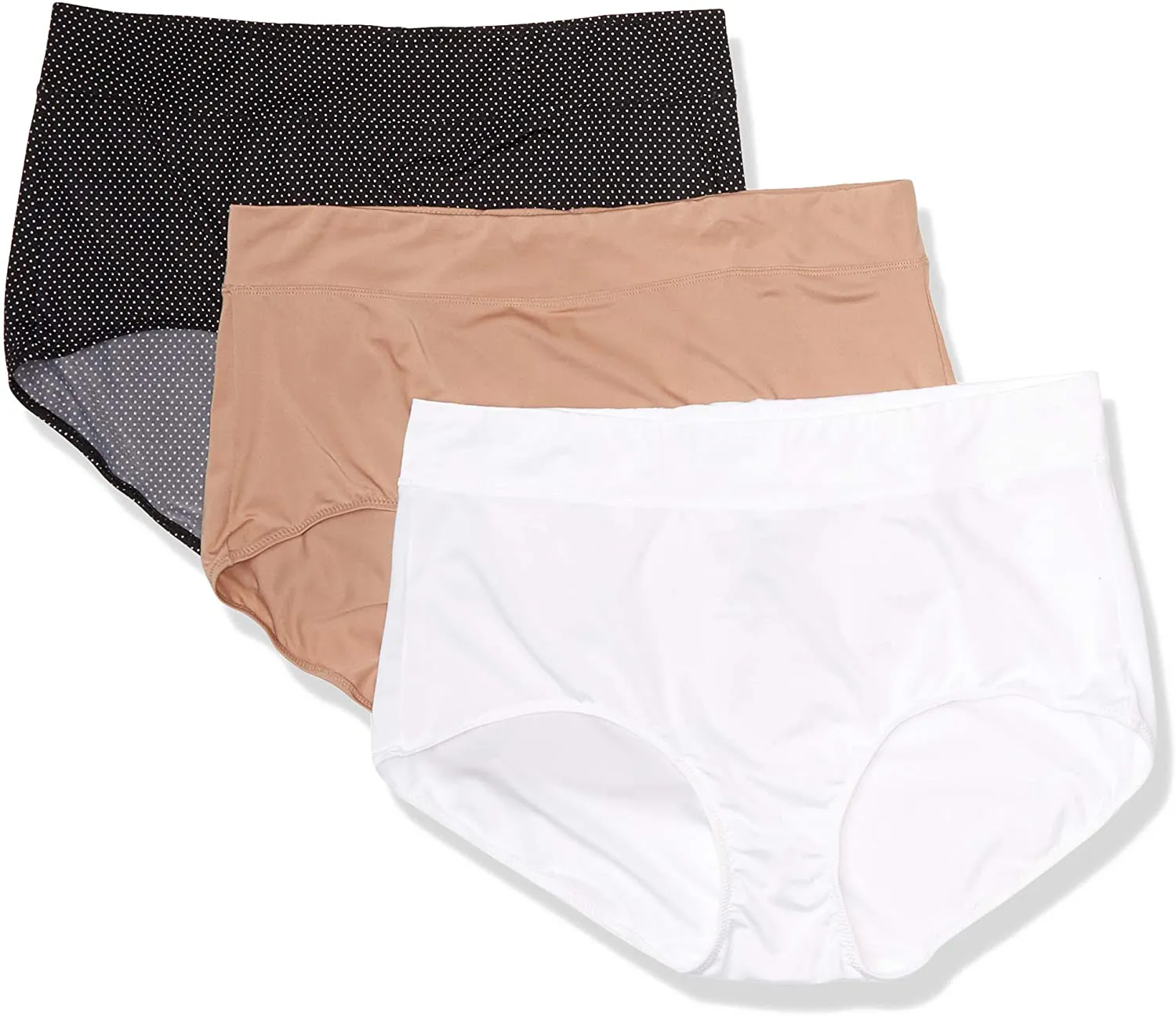 Warner's Women's Blissful Benefits No Muffin Top 3 Pack Brief Panty