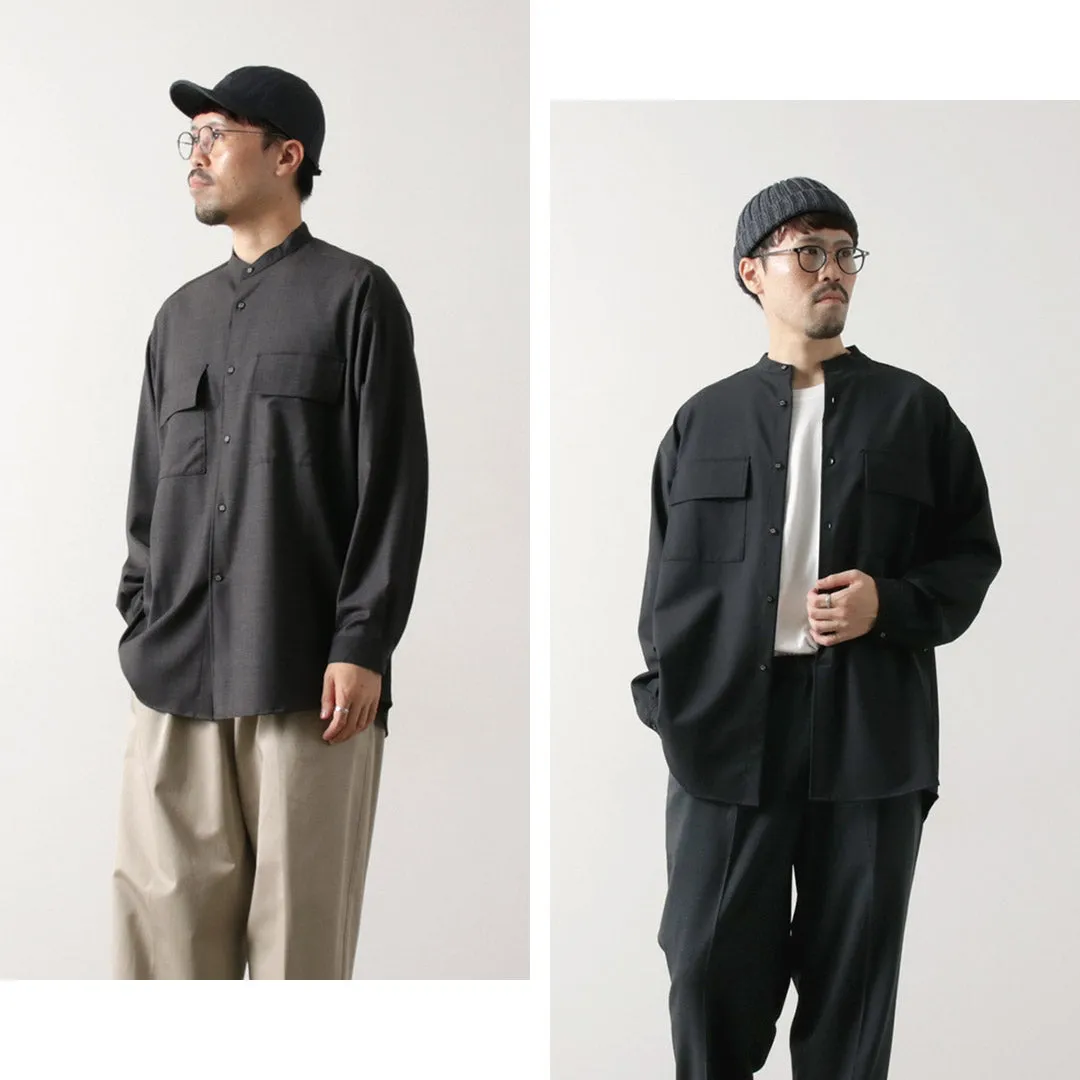 WHITE MOUNTAINEERING / Stretch Band Collar Shirt