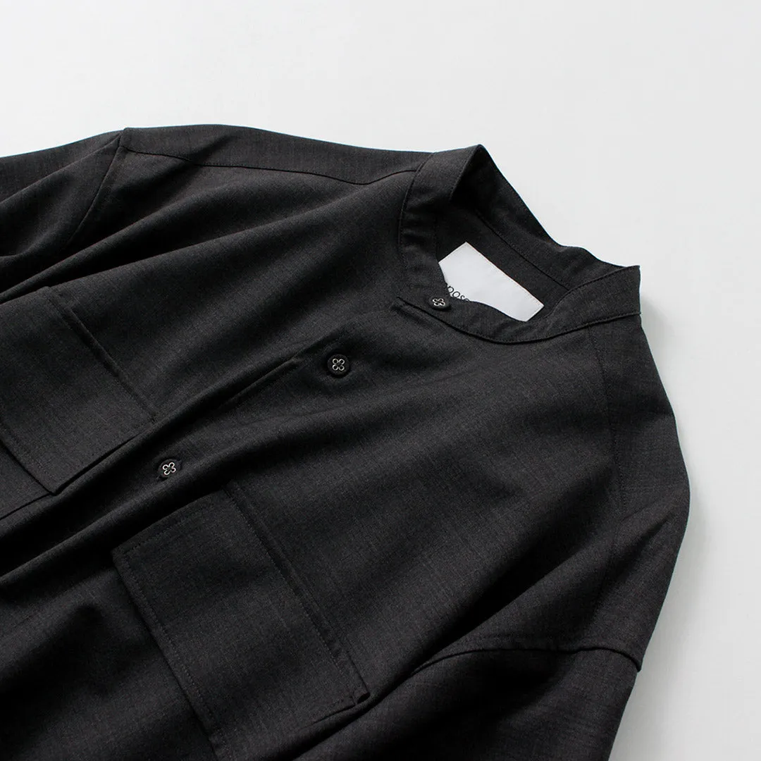 WHITE MOUNTAINEERING / Stretch Band Collar Shirt